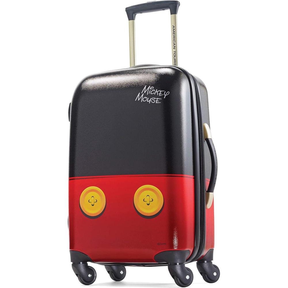 imageAmerican Tourister Disney Hardside Luggage With Spinner Wheels Mickey Mouse Pants CarryOn 21Inch