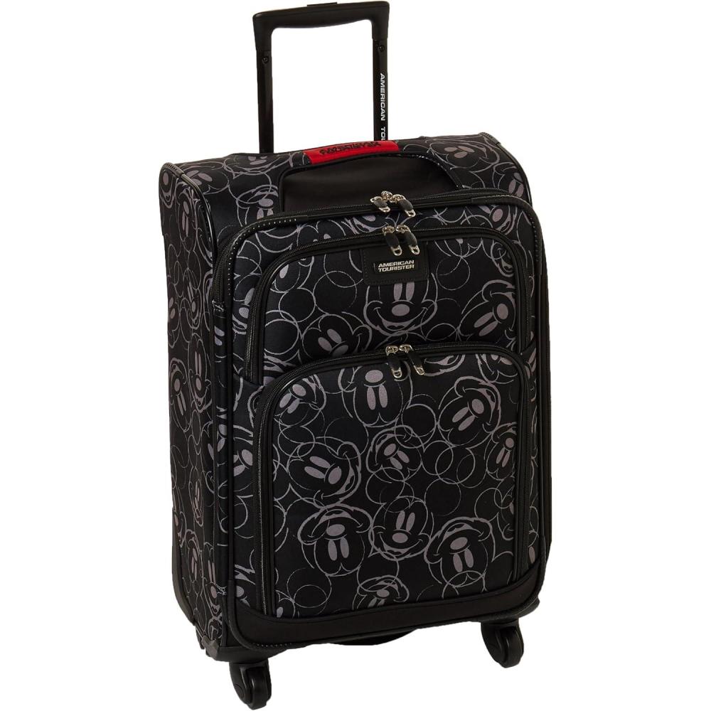 imageAmerican Tourister Disney Softside Luggage with Spinner Wheels Minnie Mouse Red Bow CheckedLarge 28InchMickey Mouse Scribbler MultiFace