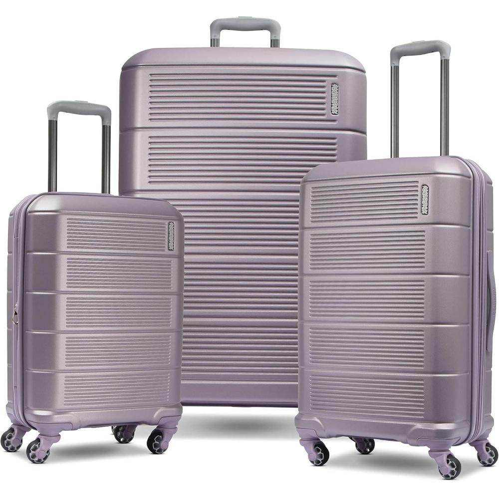 imageAmerican Tourister Stratum 20 Expandable Hardside Luggage with Spinner Wheels 24quot SPINNER Purple HazePurple Haze