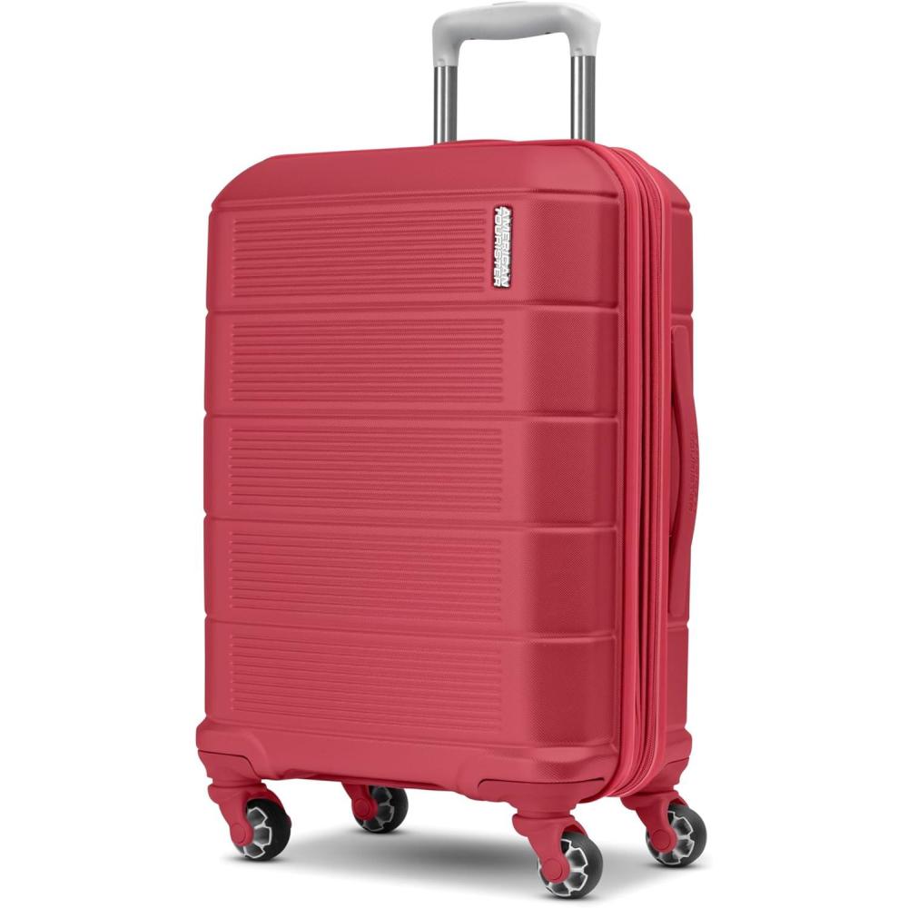 imageAmerican Tourister Stratum 20 Expandable Hardside Luggage with Spinner Wheels 28quot SPINNER Slate BlueRadient Raspberry