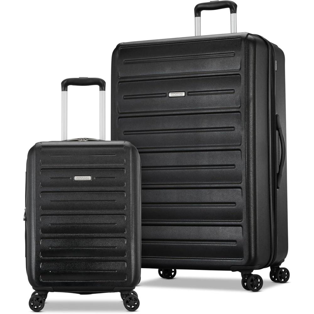 imageAmerican Tourister Westridge Hardside Luggage Set with Spinner Wheels Dusk Purple CarryOnBlack