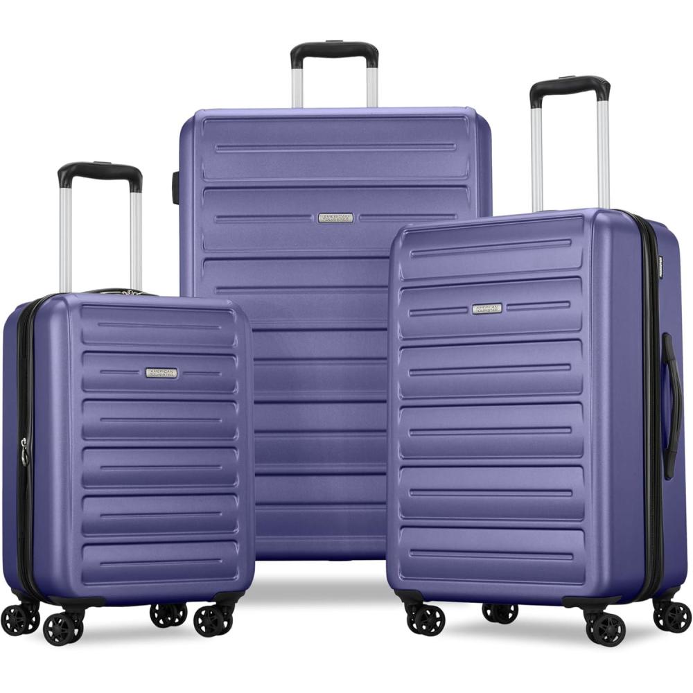 imageAmerican Tourister Westridge Hardside Luggage Set with Spinner Wheels Dusk Purple CarryOnDusk Purple