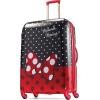 American Tourister Disney Hardside Luggage With Spinner Wheels, Minnie Mouse Red Bow, Checked-Large 28-Inch