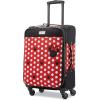 American Tourister Disney Softside Luggage with Spinner Wheels, Minnie Mouse Red Bow, Checked-Large 28-Inch(Minnie Mouse Dots)