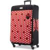 American Tourister Disney Softside Luggage with Spinner Wheels, Minnie Mouse Red Bow, Checked-Large 28-Inch(Minnie Mouse Dots)