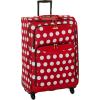 American Tourister Disney Softside Luggage with Spinner Wheels, Minnie Mouse Red Bow, Checked-Large 28-Inch(Minnie Mouse Polka Dot)