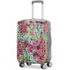 American Tourister Moonlight II Hardside Expandable Luggage with Spinner Wheels, Ombre Peach, Carry-On 20-Inch(Poppy Pattern)