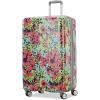 American Tourister Moonlight II Hardside Expandable Luggage with Spinner Wheels, Ombre Peach, Carry-On 20-Inch(Poppy Pattern)