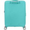 American Tourister Soundbox, Blue (Poolside Blue), Spinner S EXP (55 cm – 35.5/41 L), Soundbox