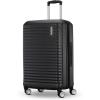 American Tourister Stratum 3.0 Carry-On Spinner, Airline Approved, Durable Hardside Luggage, Expands 1.5″, RightHeight™ Adjustable Handle, Black(Black)