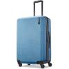 American Tourister Stratum XLT Expandable Hardside Luggage with Spinner Wheels, Blue Spruce, 3-Piece Set (20/24/28)(Blue Spruce)