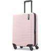 American Tourister Stratum XLT Expandable Hardside Luggage with Spinner Wheels, Jet Black, Carry-On 21-Inch(Pink Blush)