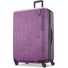 American Tourister Stratum XLT Expandable Hardside Luggage with Spinner Wheels, Jet Black, Carry-On 21-Inch(Power Plum)