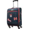 American Tourister Disney Softside Luggage with Spinner Wheels, Minnie Mouse Red Bow, Checked-Large 28-Inch(Minnie Mouse Denim)