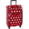 American Tourister Disney Softside Luggage with Spinner Wheels, Minnie Mouse Red Bow, Checked-Large 28-Inch(Minnie Mouse Polka Dot)