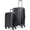 American Tourister Stratum 2.0 Expandable Hardside Luggage with Spinner Wheels, 28″ SPINNER, Slate Blue(Jet Black)