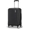 American Tourister Stratum 3.0 Carry-On Spinner, Airline Approved, Durable Hardside Luggage, Expands 1.5″, RightHeight™ Adjustable Handle, Black(Black)
