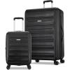 American Tourister Westridge Hardside Luggage Set with Spinner Wheels, Dusk Purple, Carry-On(Black)