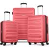 American Tourister Westridge Hardside Luggage Set with Spinner Wheels, Dusk Purple, Carry-On(Coral)