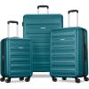 American Tourister Westridge Hardside Luggage Set with Spinner Wheels, Dusk Purple, Carry-On(Teal)