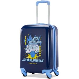 American Tourister Disney Frozen Carry-On Luggage – Airline Approved, Durable Hardshell with Favorite Frozen Characters – Roll Confidentially with Spinner Wheels & Colorful Adjustable Handle(R2-D2)