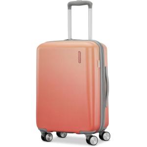 American Tourister Moonlight II Hardside Expandable Luggage with Spinner Wheels, Ombre Peach, Carry-On 20-Inch(Ombre Peach)