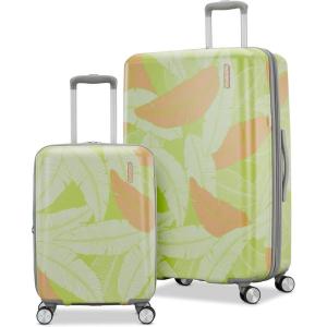 American Tourister Moonlight II Hardside Expandable Luggage with Spinner Wheels, Ombre Peach, Carry-On 20-Inch(Palm)