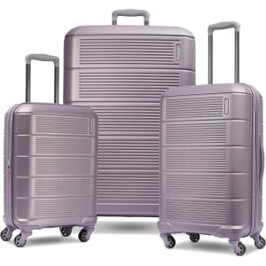 American Tourister Stratum 2.0 Expandable Hardside Luggage with Spinner Wheels, 24″ SPINNER, Purple Haze(Purple Haze)