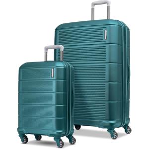 American Tourister Stratum 2.0 Expandable Hardside Luggage with Spinner Wheels, 28″ SPINNER, Slate Blue(Bright Teal)