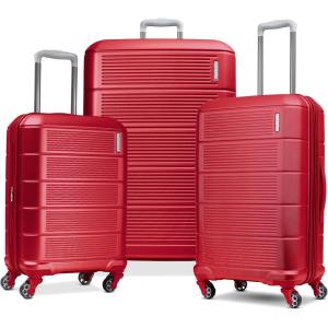 American Tourister Stratum 2.0 Expandable Hardside Luggage with Spinner Wheels, 28″ SPINNER, Slate Blue(Red)