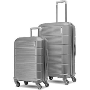 American Tourister Stratum 2.0 Expandable Hardside Luggage with Spinner Wheels, 28″ SPINNER, Slate Blue(Silver)