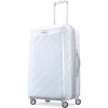 American Tourister Moonlight Hardside Expandable Luggage with Spinner Wheels, Rose Gold, Carry-On 21-Inch(Iridescent White)