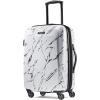 American Tourister Moonlight Hardside Expandable Luggage with Spinner Wheels, Rose Gold, Carry-On 21-Inch(Marble)