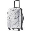 American Tourister Moonlight Hardside Expandable Luggage with Spinner Wheels, Rose Gold, Carry-On 21-Inch(Marble)