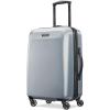 American Tourister Moonlight Hardside Expandable Luggage with Spinner Wheels, Rose Gold, Carry-On 21-Inch(Silver)