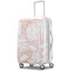 American Tourister Moonlight Hardside Expandable Luggage with Spinner Wheels, Rose Gold, Carry-On 21-Inch(Ascending Gardens Rose Gold)