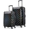 American Tourister Moonlight Hardside Expandable Luggage with Spinner Wheels, Rose Gold, Carry-On 21-Inch(Iridescent Black)