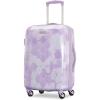 American Tourister Moonlight Hardside Expandable Luggage with Spinner Wheels, Rose Gold, Carry-On 21-Inch(Lavender Maze)