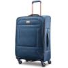 American Tourister Belle Voyage Softside Luggage with Spinner Wheels, Red, Carry-On 21-Inch(Blue Denim)